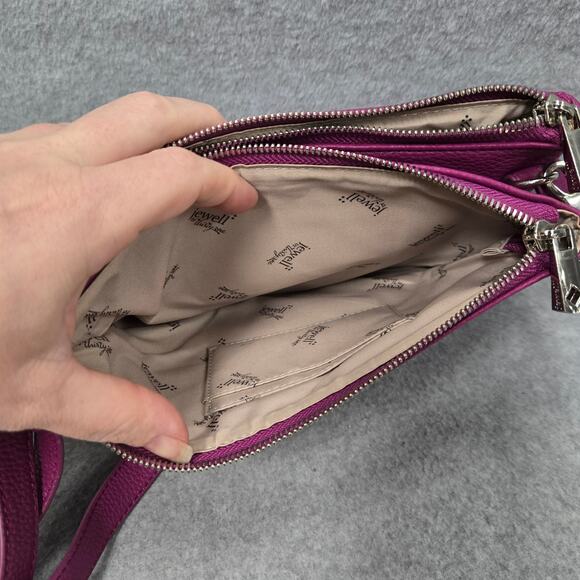Jewell By Thirty One Magenta Pebbled Crossbody bag - Picture 7 of 11